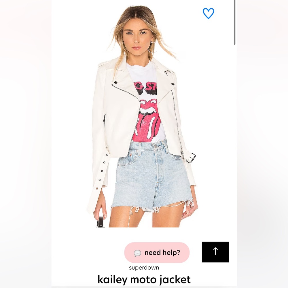 Superdown - Kailey Moto Jacket (white) XS